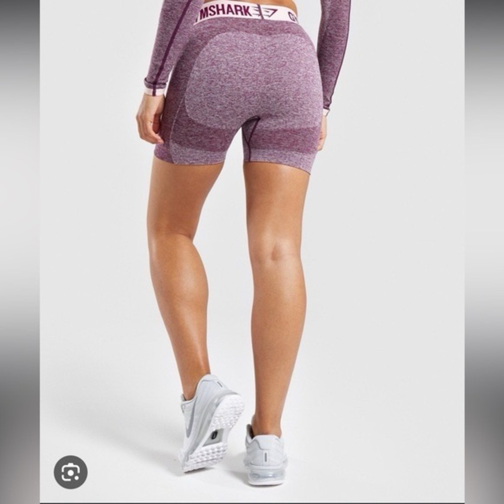 Gymshark Flex Shorts - Dark Ruby Marl - Small - image 5